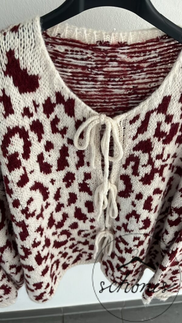 Strickjacke Leo „Bordeaux“ – Bild 2