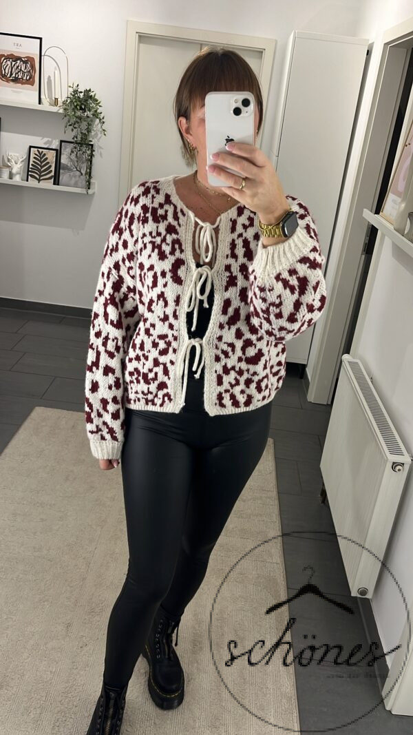 Strickjacke Leo „Bordeaux“