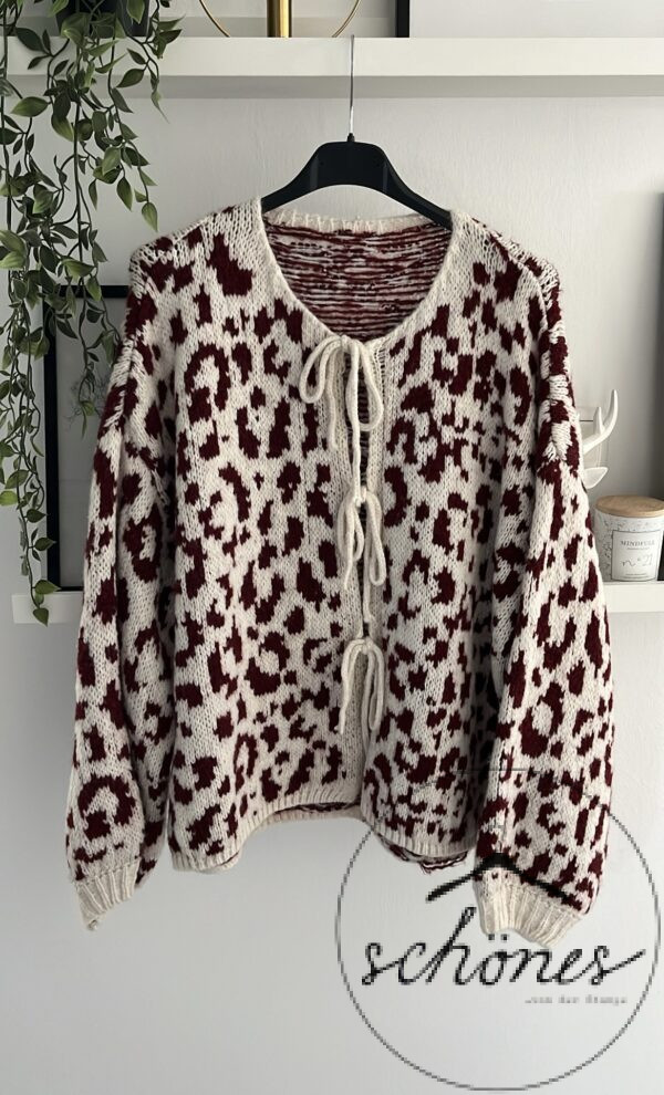 Strickjacke Leo „Bordeaux“ – Bild 3