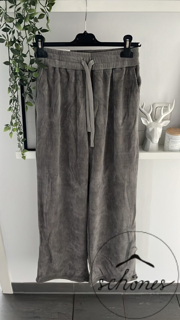 Cordhose Grey