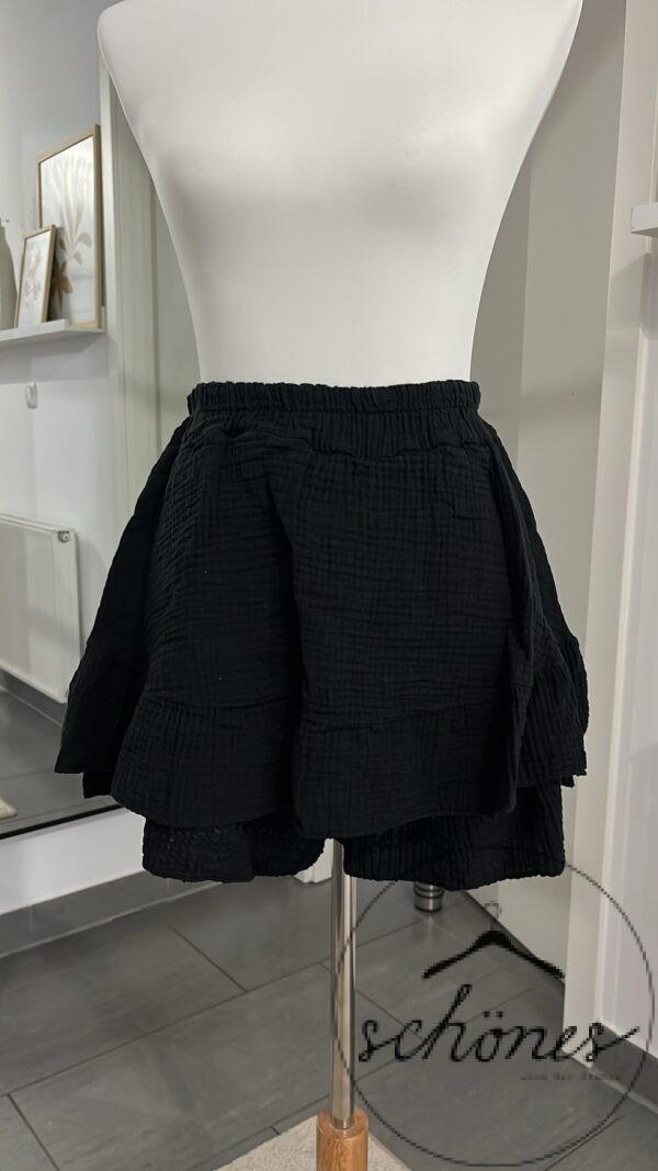 Musselin Hosenrock schwarz