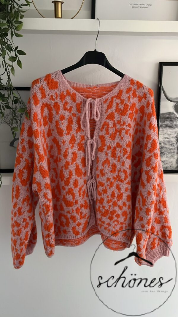 Strickjacke Leo Orange