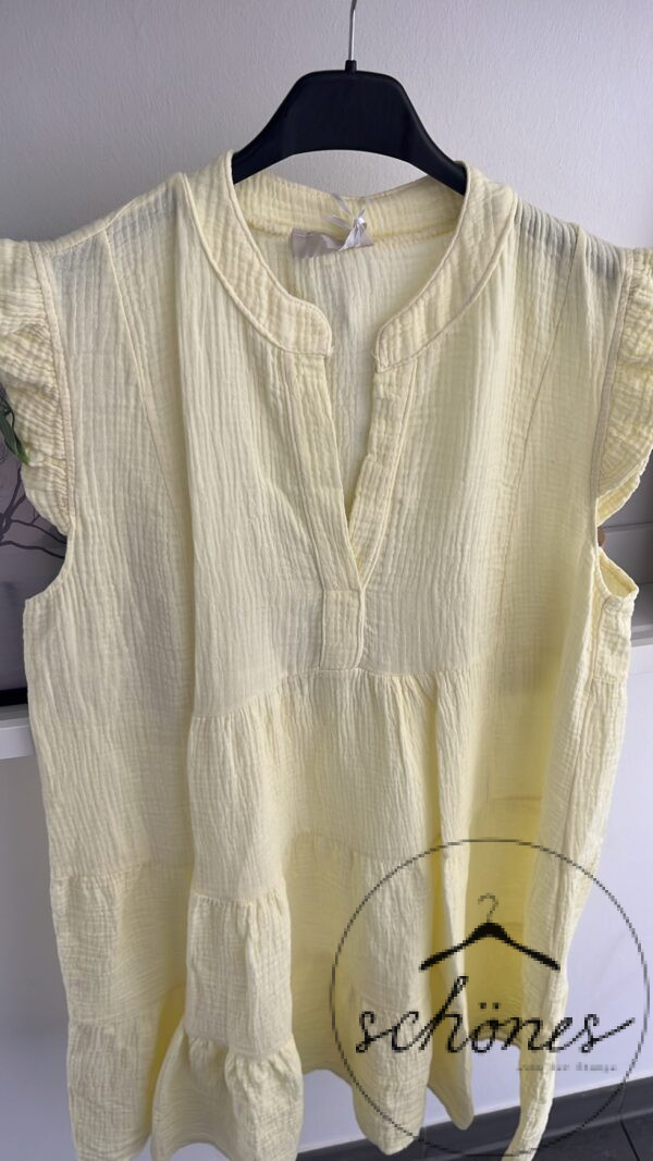 Musselin Kleid Gelb – Bild 2