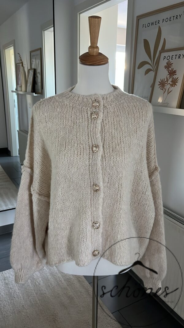 Cardigan Pia kurz Beige