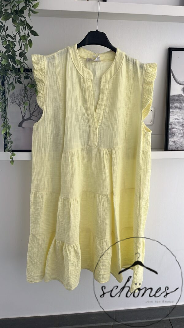 Musselin Kleid Gelb