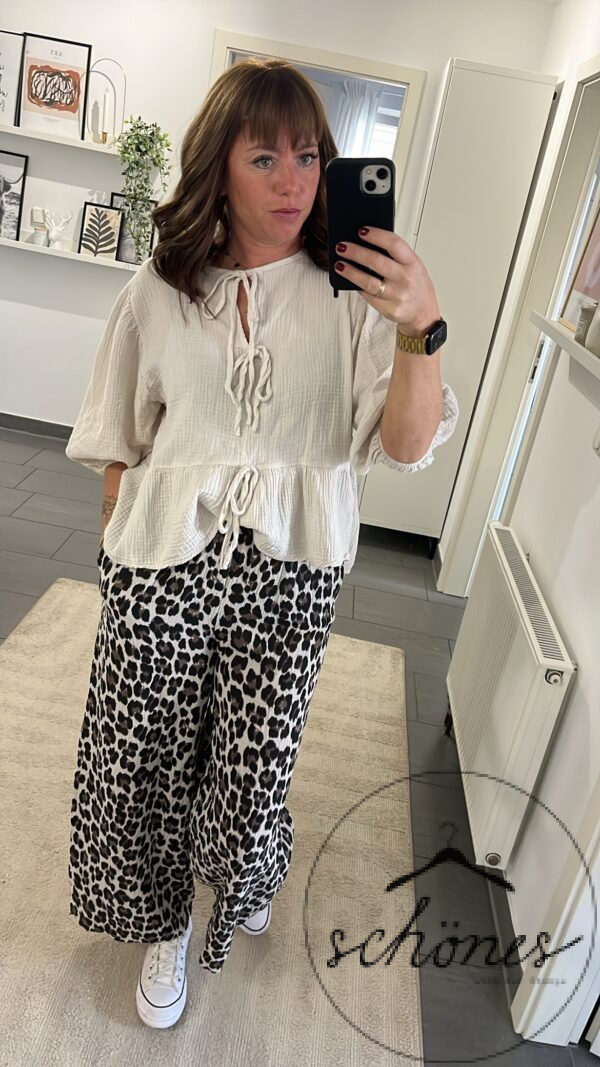 Leo Hose Musselin Beige