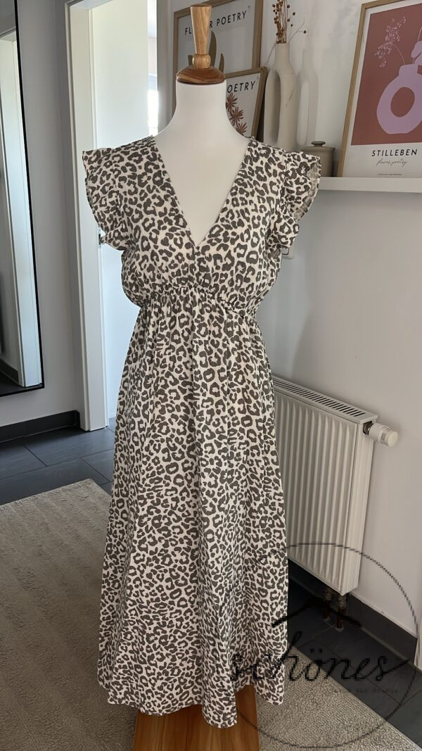 Kleid Musselin Leo Grau