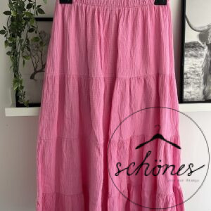 Musselin Maxirock Rosa