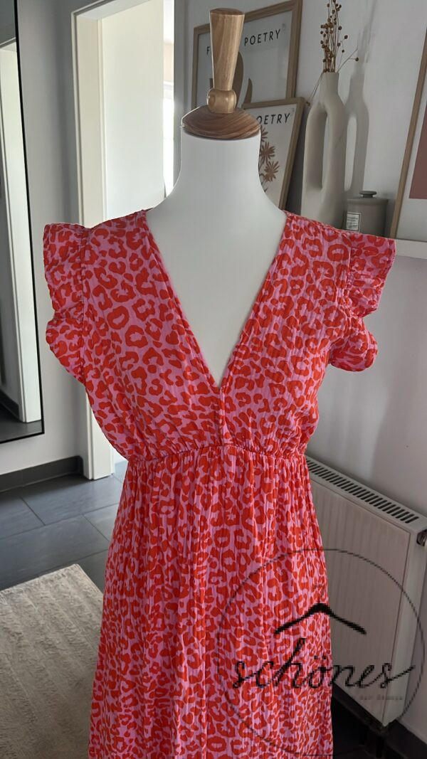 Kleid Musselin Rosa/Orange – Bild 2