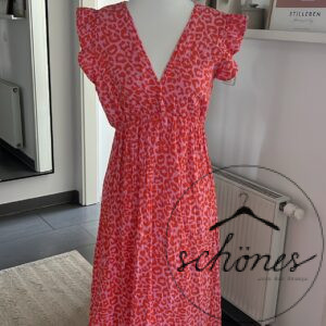 Kleid Musselin Rosa/Orange
