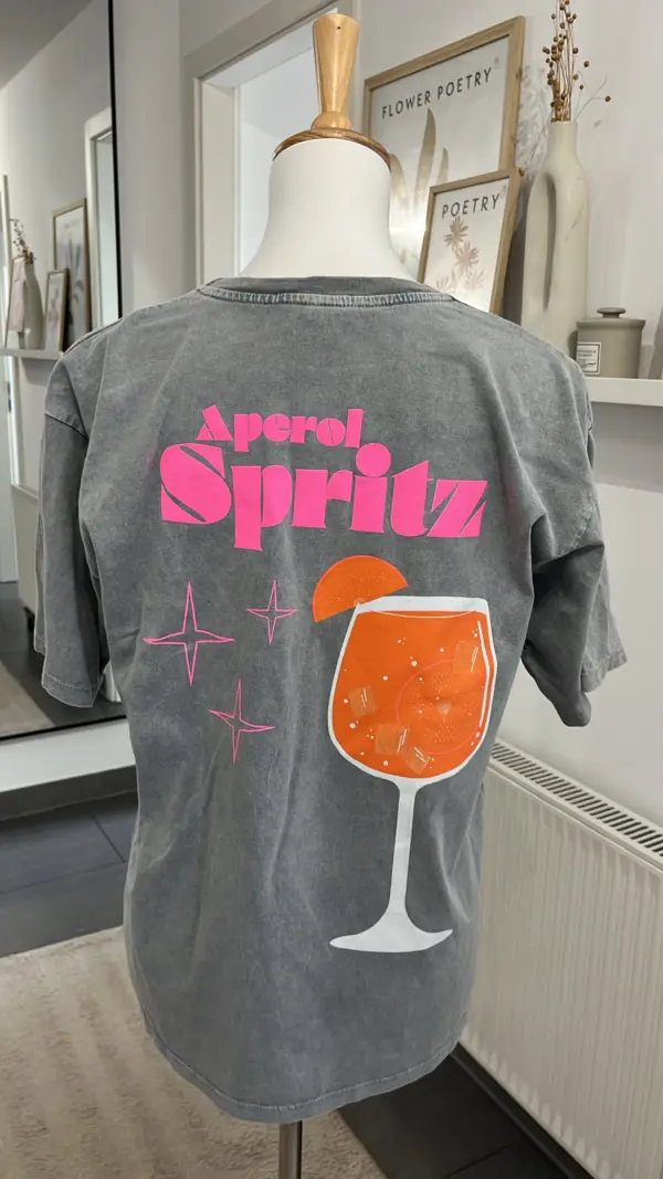 Aperol Spritz T-Shirt Grau – Bild 2