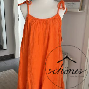 Musselin Kleid Orange