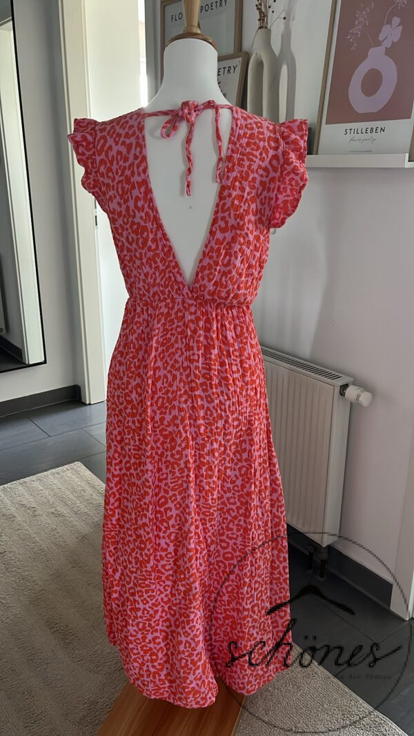 Kleid Musselin Rosa/Orange – Bild 3
