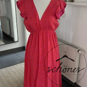 Kleid Musselin Pink/Orange