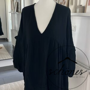 Musselin Kleid Schwarz