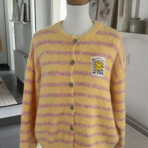 Cardigan Smily Gelb/Rosa
