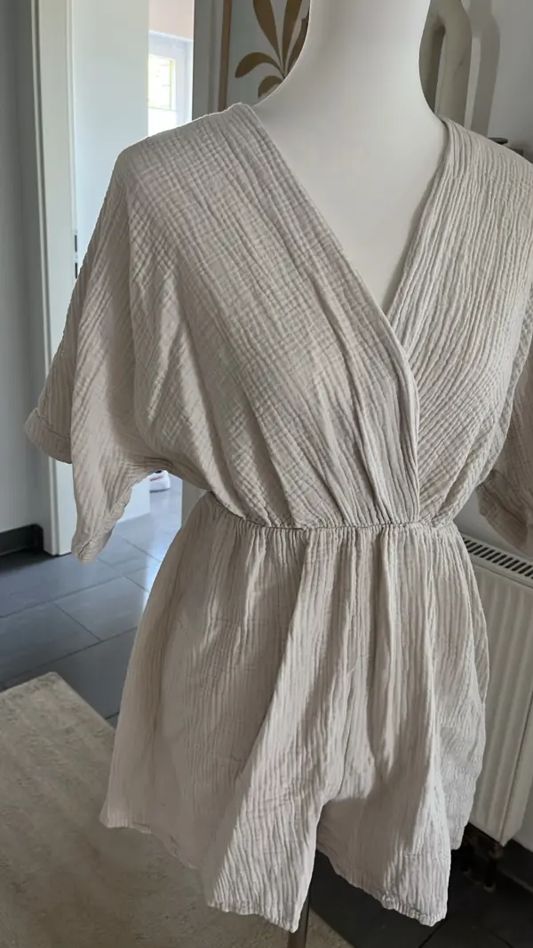 Einteiler Musselin Beige – Bild 2