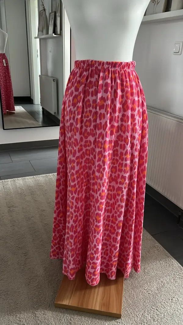 Maxirock Musselin Leo Pink – Bild 2