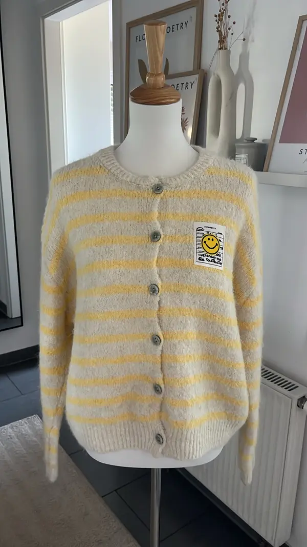 Cardigan Smily Gelb/Creme