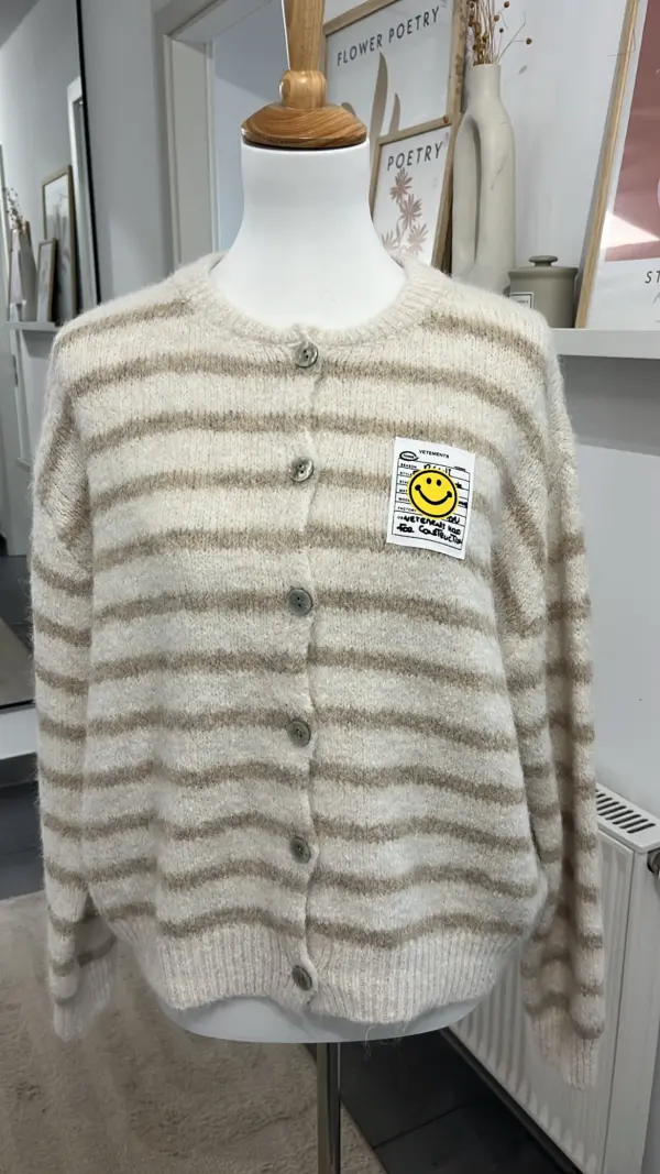 Cardigan Smiley Beige