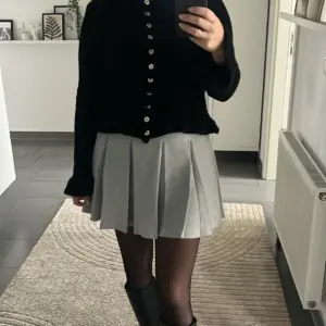 Cardigan R&uuml;schen Schwarz