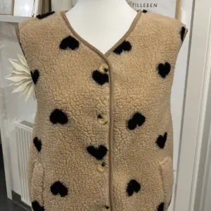 Teddy Weste Beige/Braun